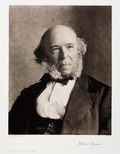 Herbert Spencer, angielski filozof społeczny autorstwa Unbekannt