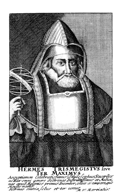 Hermes Egipcjanin, alchemik, XVII wiek autorstwa Unbekannt