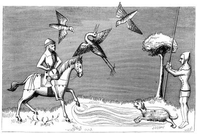 Sokolnik czapli, XIV wiek 1849 autorstwa Unbekannt