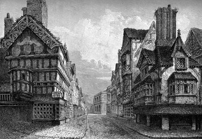 High Street, Shrewsbury, 1825 1893 autorstwa Unbekannt