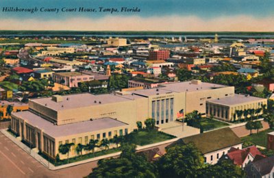 Hillsborough County Court House, Tampa, Floryda, c1940 autorstwa Unbekannt