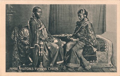 Karty do gry Hindu Nautches, ok. 1910 r autorstwa Unbekannt
