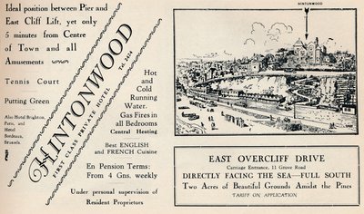 Hintonwood – prywatny hotel pierwszej klasy, 1929 autorstwa Unbekannt