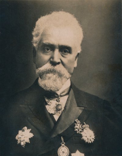 Hiram Stevens Maxim, 1840-1916. Urodzony w Ameryce brytyjski wynalazca i inżynier, 1894-1907 autorstwa Unbekannt