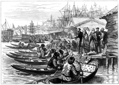 Wynajęcie kaika, Konstantynopol, 1877 autorstwa Unbekannt