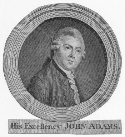 Jego Ekscelencja John Adams, c1783. autorstwa Unbekannt