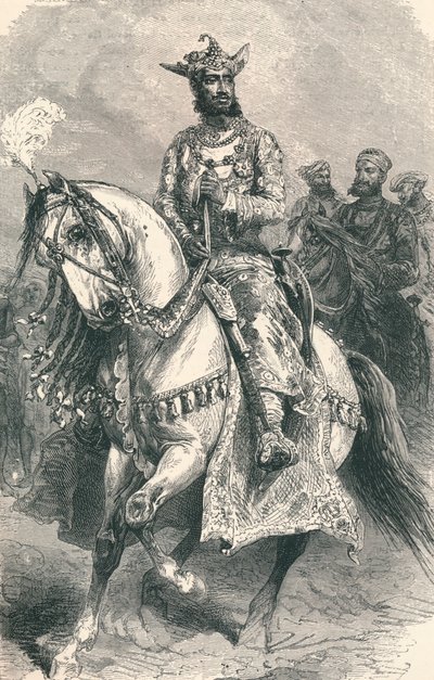 Jego Wysokość Maharadża Gwalior, 1896. autorstwa Unbekannt
