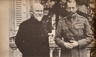 Jego Wysokość z prezydentem Poincare w brytyjskiej kwaterze głównej we Francji, c1916, 1935. autorstwa Unbekannt