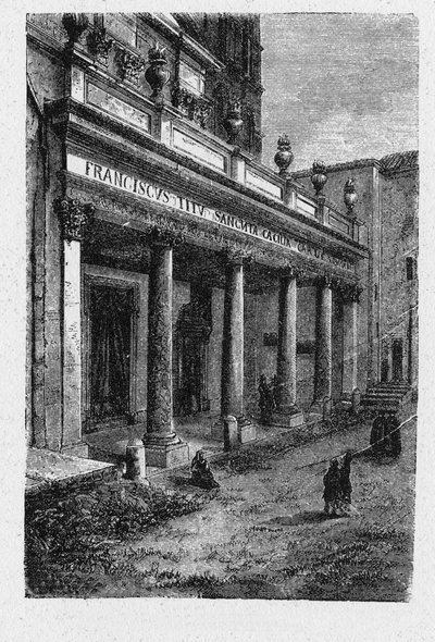 Historia starożytnego Rzymu. Santa Cecilia na Zatybrzu jest piąta. wieczny kościół w Rzymie, Włochy, poświęcony św. Cecylii, w Rione Trastevere. autorstwa Unbekannt