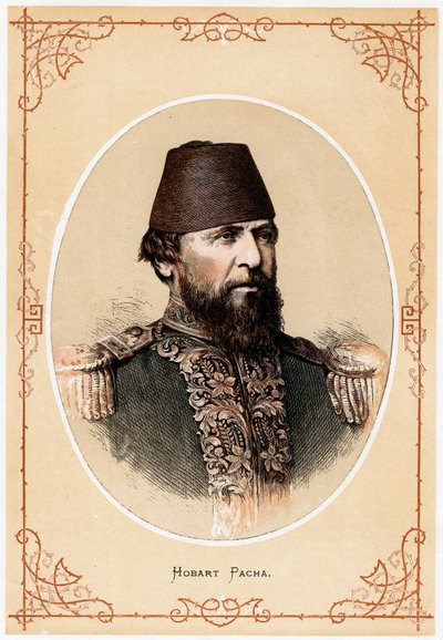 Hobart Pacha, angielski oficer marynarki i doradca marynarki Turcji, ok. 1880 r autorstwa Unbekannt