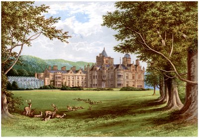 Holker Hall, Cumbria, dom księcia Devonshire, ok. 1880 r. autorstwa Unbekannt