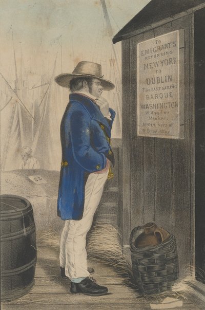 Powrót do domu Nowy Jork, ca. 1860. autorstwa Unbekannt