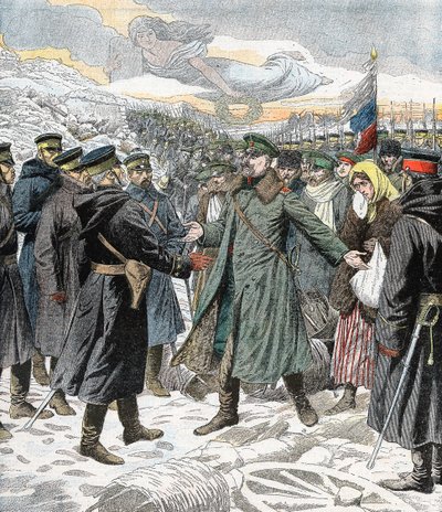 Honorowa kapitulacja, Port Arthur, wojna rosyjsko-japońska, 1904-5 autorstwa Unbekannt