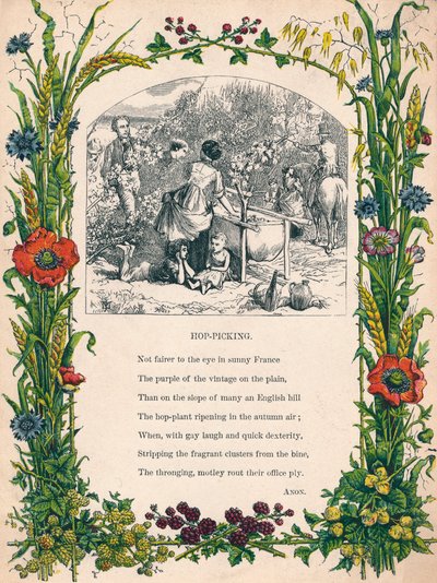 Zbieranie chmielu, ok. 1900 autorstwa Unbekannt