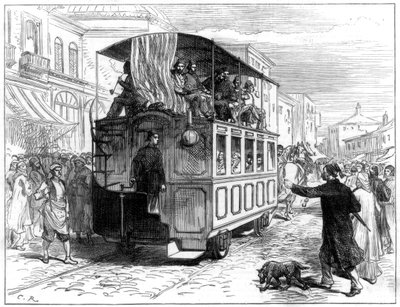 Tramwaj konny, Konstantynopol, 1877 autorstwa Unbekannt