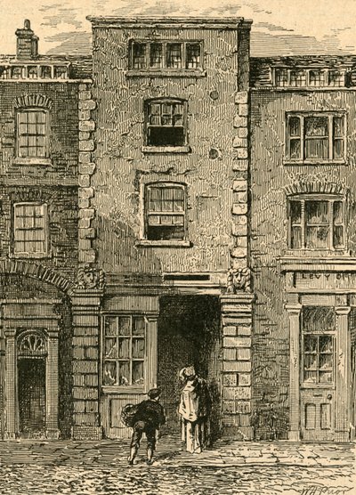 Dom powiedział, że był zajęty przez Drydena na Fetter Lane, 1897. autorstwa Unbekannt