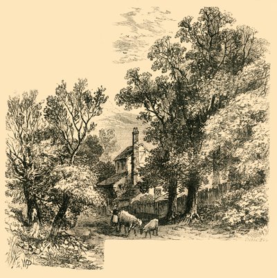 Dom na Craven Hill w 1760 r., ok. 1876 r. autorstwa Unbekannt