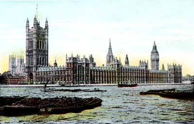 Houses of Parliament, Londyn, XX wiek autorstwa Unbekannt