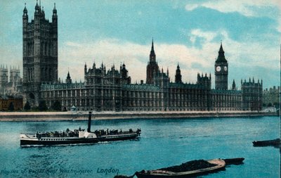 Houses of Westminster, Londyn, 1907, ok. 1900-1930 autorstwa Unbekannt