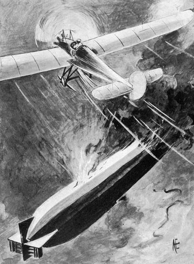 Jak podporucznik Warneford zdobył VC, 7 czerwca 1915, 1920 autorstwa Unbekannt