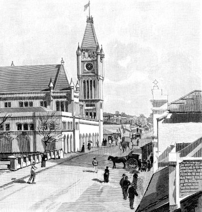 Howick Street, Perth, Australia, 1886 r. autorstwa Unbekannt