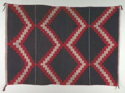Dywan w stylu Hubbell Revival z paskami Moki Moqui, ok. 1900 r. 1890-1910. autorstwa Unbekannt