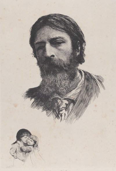 Hubert Herkomer A.R.A. i Jego Dzieci, po 1879 r. autorstwa Unbekannt