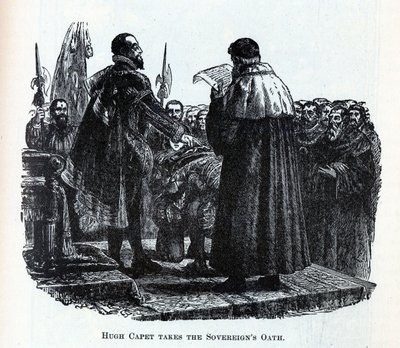 Hugh Capet składa przysięgę suwerenów, 1882 r autorstwa Unbekannt