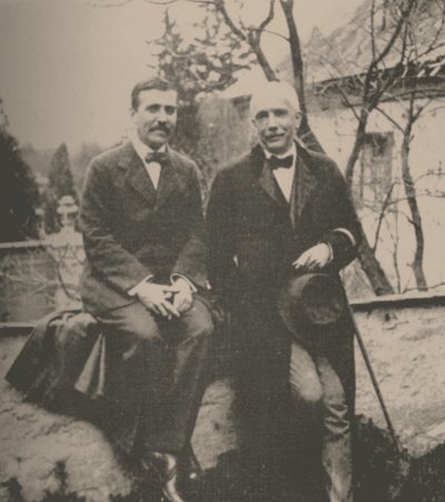 Hugo von Hofmannsthal 1874-1929 i Richard Strauss 1864-1949, 1912. autorstwa Unbekannt