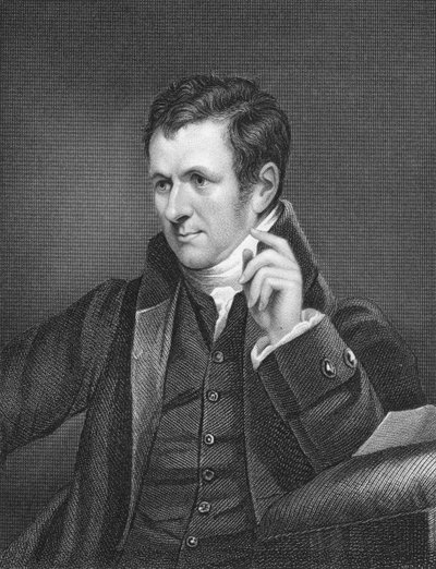 Humphry Davy, brytyjski chemik, XIX wiek autorstwa Unbekannt