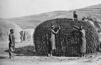Budynek chaty w Zululand, 1912 autorstwa Unbekannt