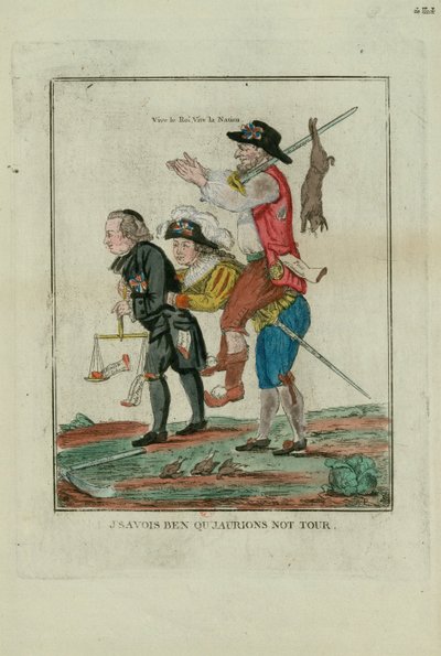 Byłem pewien, że będziemy mieli swoją kolej, 1789. autorstwa Unbekannt