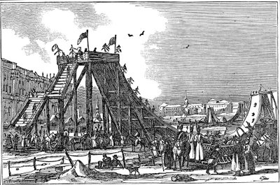 Góra Lodowa, sztuczny tor saneczkowy, Rosja, 1833 autorstwa Unbekannt