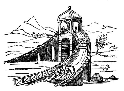 Góra Lodowa, sztuczny tor saneczkowy, Rosja, 1836 autorstwa Unbekannt