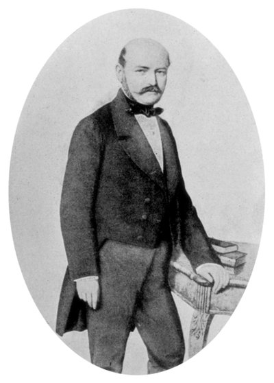 Ignaz Philip Semmelweis 1818-1865, węgierski położnik, XIX w. autorstwa Unbekannt