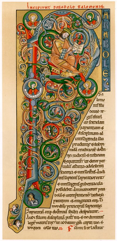 Podświetlany inicjał P, 1172 autorstwa Unbekannt