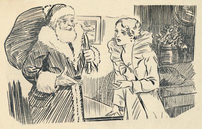 Ilustracja z Mistyfikacji Świętego Mikołaja, 1936. autorstwa Unbekannt