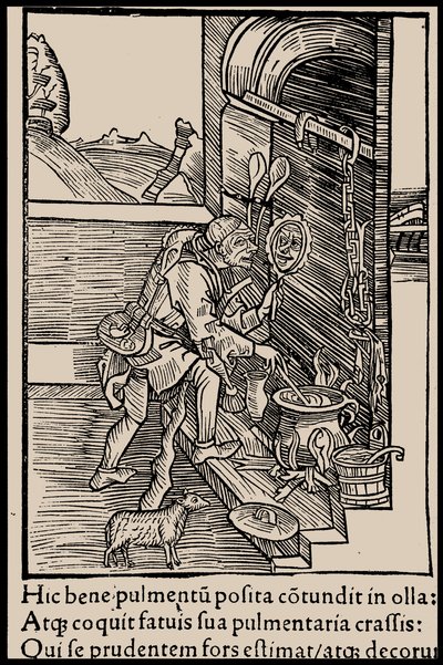 Ilustracja do książki Sebastiana Branta Statek głupców, 1497. autorstwa Unbekannt