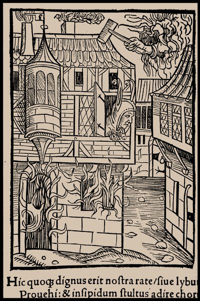 Ilustracja do książki Sebastiana Branta Statek głupców, 1497. autorstwa Unbekannt