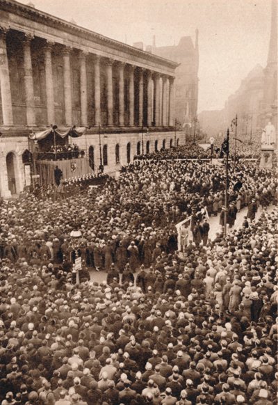 W Birmingham: Król Edward VIII. proklamowany w drugim co do wielkości mieście w Anglii, 1936 autorstwa Unbekannt