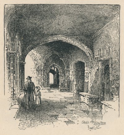 W klasztorze, 1895 autorstwa Unbekannt