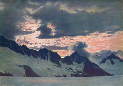 In the Wake of the Dawn: Green Mists Seen on Alpine Peak and Valley, c1935 autorstwa Unbekannt