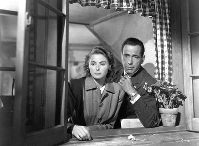 Ingrid Bergman i Humphrey Bogart w Cassablance, 1942 autorstwa Unbekannt