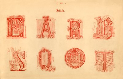 Inicjały, 1862 autorstwa Unbekannt