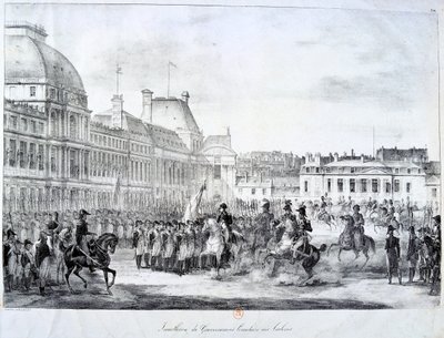 Instalacja rządu w Tuileries, XIX wiek autorstwa Unbekannt