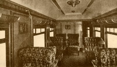 Wnętrze samochodu Pullman, Marjorie, Southern Railway, 1930. autorstwa Unbekannt