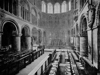 Wnętrze kościoła św Bartłomieja Wielkiego, West Smithfield, City of London, 1906 autorstwa Unbekannt