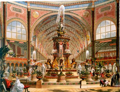 Wnętrze Kryształowego Pałacu podczas Wystawy Międzynarodowej, 1862 autorstwa Unbekannt