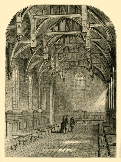 Wnętrze Wielkiej Sali, Pałac Lambeth, 1800, c1878. autorstwa Unbekannt
