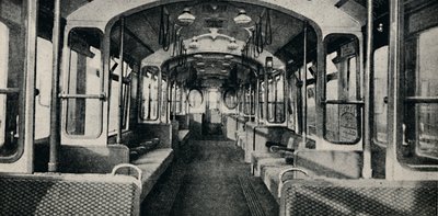 Wnętrze najnowszego wagonu tubowego, 1926 autorstwa Unbekannt